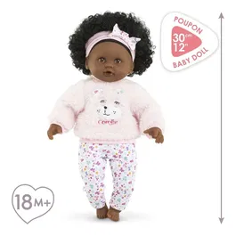Corolle Bébé Calin Caroline - Poupon 30 cm - Corps souple avec membres en vinyle doux - Yeux dormeurs - Senteur vanille - Accessoires : tétine et biberon inclus