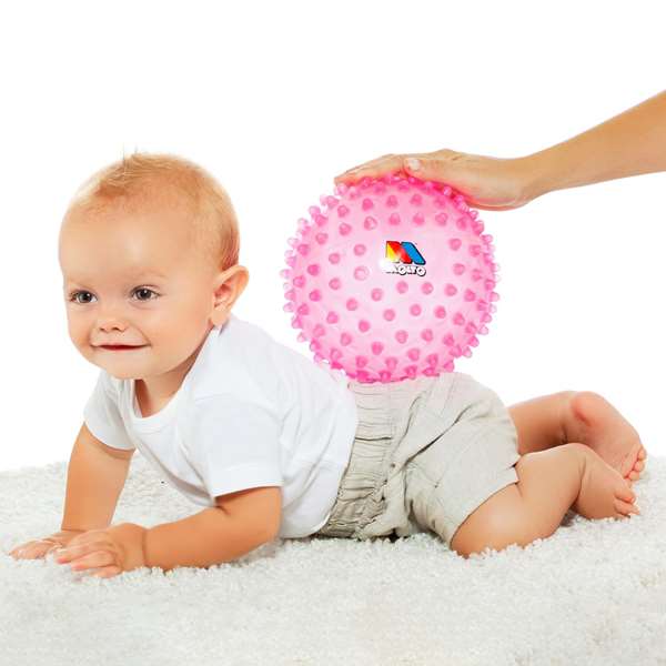 Molto Bola sensorial Bébé - Ballon sensoriel souple rose, 20 cm, pour l'éveil et le jeu des nourrissons Molto Bola sensorial Bébé - Ballon sensoriel souple rose, 20 cm, pour l'éveil et le jeu des nourrissons