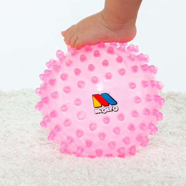 Molto Bola sensorial Bébé - Ballon sensoriel souple rose, 20 cm, pour l'éveil et le jeu des nourrissons Molto Bola sensorial Bébé - Ballon sensoriel souple rose, 20 cm, pour l'éveil et le jeu des nourrissons