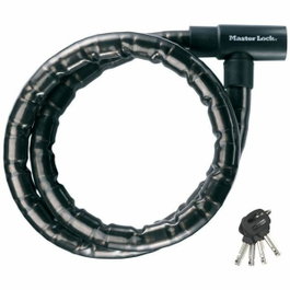 Master Lock Câble antivol à clé en acier 8115EURDPS - Noir
