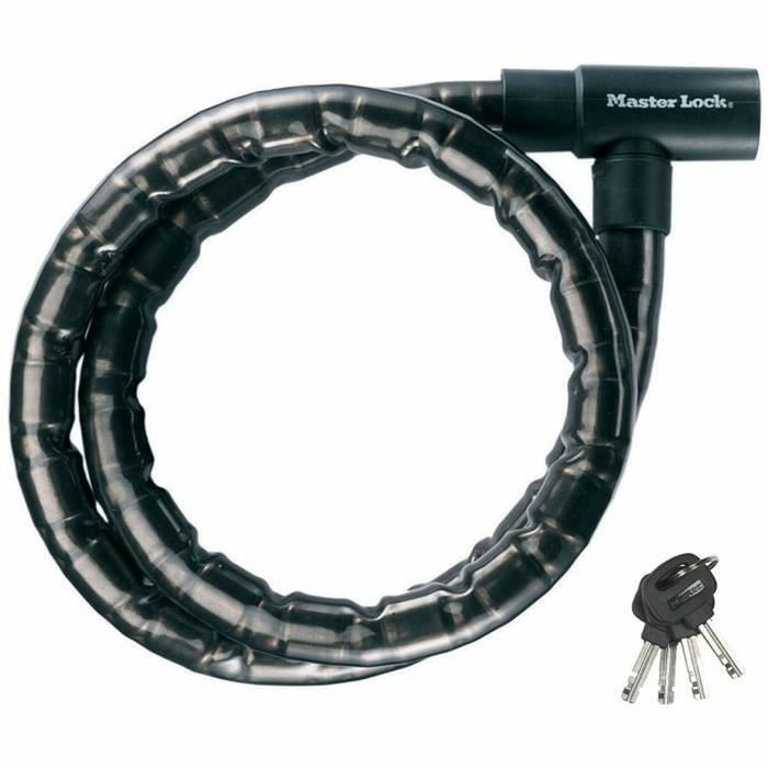 Master Lock Câble antivol à clé en acier 8115EURDPS - Noir Master Lock Câble antivol à clé en acier 8115EURDPS - Noir