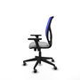 PIQUERAS Y CRESPO Chaise Motilla Synchro, Gris clair/Bleu, Accoudoirs 3D