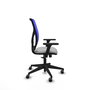 PIQUERAS Y CRESPO Chaise Motilla Synchro, Gris clair/Bleu, Accoudoirs 3D