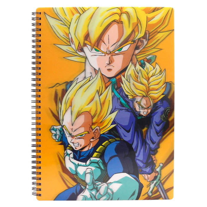 SD TOYS Carnet A4 Dragon Ball Z avec effet 3D - Cuaderno Saiyans pour collectionneurs SD TOYS Carnet A4 Dragon Ball Z avec effet 3D - Cuaderno Saiyans pour collectionneurs