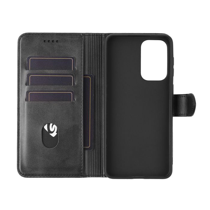 eSTUFF Coque portefeuille Samsung Galaxy A33 WALES PU - Noir