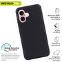 Protection pour téléphone portable Muvit for Change iPhone 16 Noir