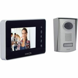 Chacon Visiophone Intelligent 34802 avec écran tactile 4,3 pouces, Noir