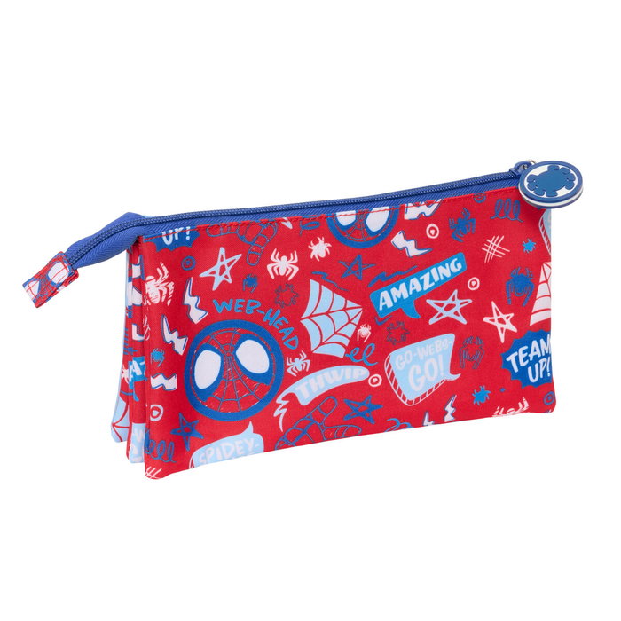 Fourre-tout Spider-Man Rescue Bleu Rouge 22 x 12 x 3 cm Fourre-tout Spider-Man Rescue Bleu Rouge 22 x 12 x 3 cm