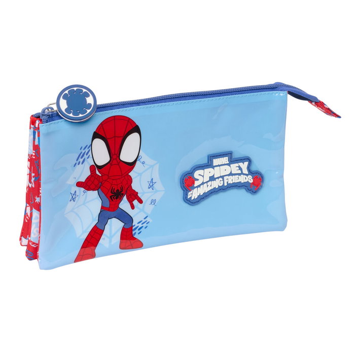 Fourre-tout Spider-Man Rescue Bleu Rouge 22 x 12 x 3 cm Fourre-tout Spider-Man Rescue Bleu Rouge 22 x 12 x 3 cm