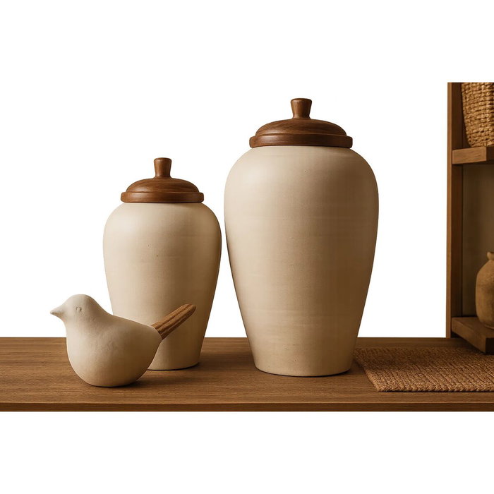 Home ESPRIT Vase avec couvercle