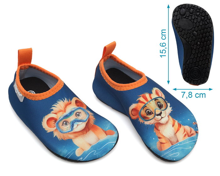 KioKids Acquasocker Bleu Marine Animaux