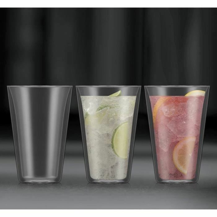 Bodum Set de 6 verres Canteen à double paroi, 400 ml, Transparent