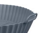 Kinvara Moule Rond pour Friteuse à Air en Silicone Gris - 22,5x6,5x19,5 cm (Set de 12)