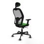 Piqueras y Crespo Chaise de Bureau avec Appui-tête Jorquera 2D036G1 Vert