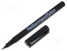 HELLERMANNTYTON Marqueur stylo fin noir