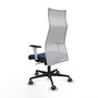 Piqueras y Crespo Chaise de Bureau Albacete Bleu Marine et Blanc