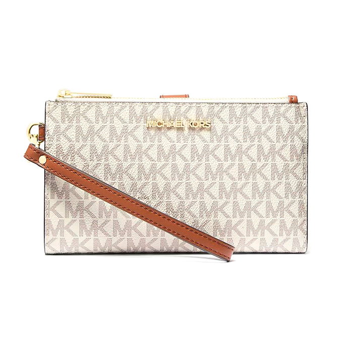 Michael Kors Portefeuille Jet Set Travel Beige Toile 35F8GTVW0B-VANILLA Michael Kors Portefeuille Jet Set Travel Beige Toile 35F8GTVW0B-VANILLA