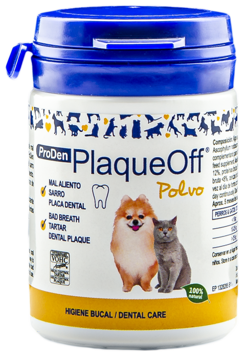 SWEDENCARE VET Plaque Off Polvo 60 g - Poudre dentaire contre la plaque pour chien et chat SWEDENCARE VET Plaque Off Polvo 60 g - Poudre dentaire contre la plaque pour chien et chat