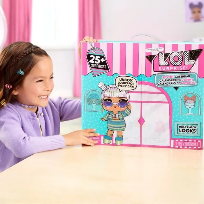 L.O.L. Surprise! Calendrier de l'Avent - 25 Surprises dont 1 Poupée Exclusive, Vêtements et Accessoires