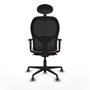 Piqueras y Crespo Chaise de Bureau avec Appui-tête 1D036G1 Rose
