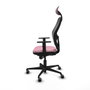 Piqueras y Crespo Chaise de Bureau avec Appui-tête 1D036G1 Rose