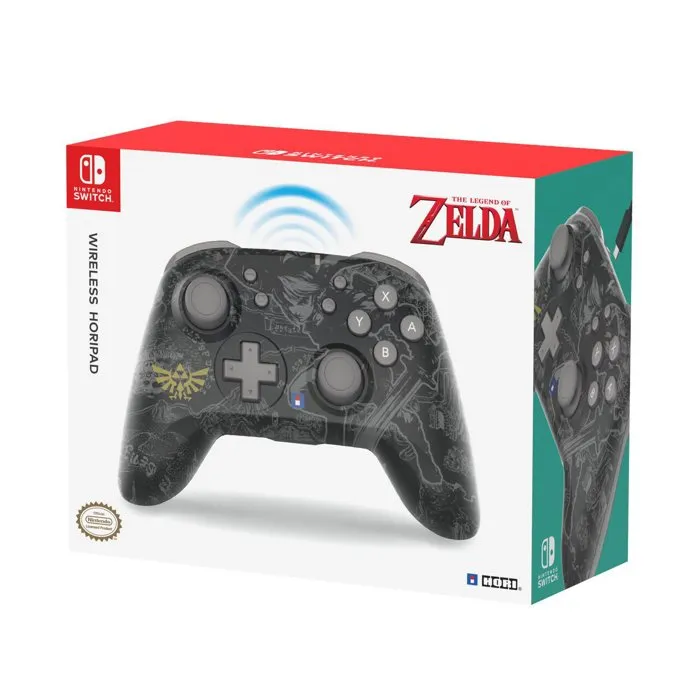 HORI Manette sans fil Nintendo Switch Zelda, design léger et ergonomique, autonomie 15h, avec accéléromètre et gyroscope HORI Manette sans fil Nintendo Switch Zelda, design léger et ergonomique, autonomie 15h, avec accéléromètre et gyroscope