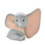 Widdop & Co Tirelire Dumbo Disney en résine colorée avec bouchon amovible et finition mate décorative