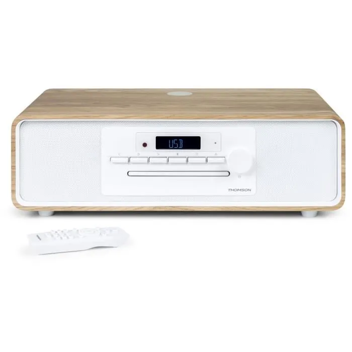 Thomson M30 Micro-chaîne Bluetooth Blanche et Noire - 60W