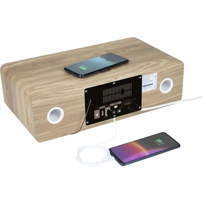 Thomson M30 Micro-chaîne Bluetooth Blanche et Noire - 60W