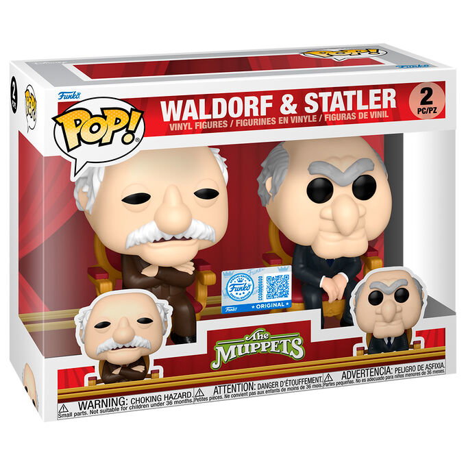 FUNKO Blister 2 figurines Pop Los Teleñecos Waldorf and Statler Exclusive