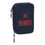 Plumier double Munich Flash Blue marine 12.5 x 19.5 x 4 cm (28 Pièces)