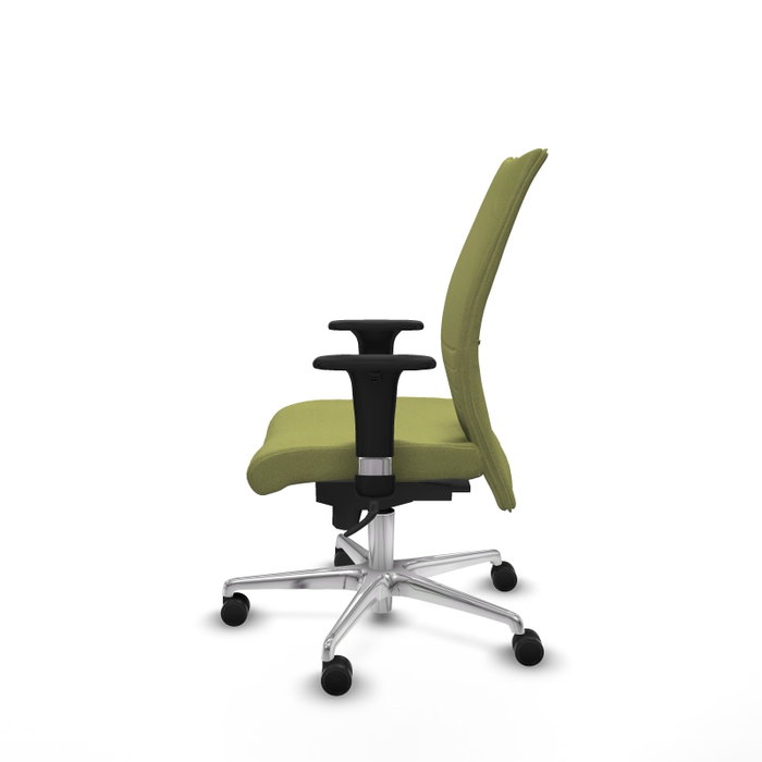 Piqueras Y Crespo Albacete Confidente - Chaise de bureau avec mécanisme synchrone, Vert olive