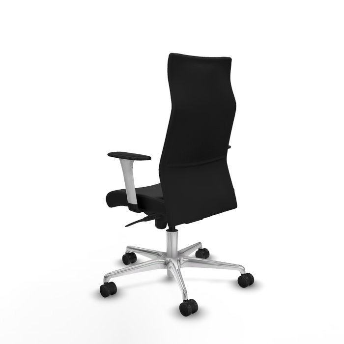 Piqueras Y Crespo Fauteuil Albacete, mécanisme synchrone, similicuir noir