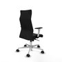 Piqueras Y Crespo Fauteuil Albacete, mécanisme synchrone, similicuir noir
