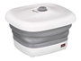 ARGON Masajeador de Pies Plegable en Silicone 400W 9,5L 35 x 14 x 38 cm Blanc et Gris (Set de 6)