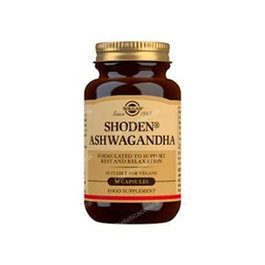 Solgar Shoden Ashwagandha 30 gélules - Complément alimentaire à base d'extrait de racine et feuille d'ashwagandha