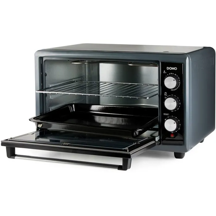 Domo Four électrique multifonction XXL DO808GO 50 L - Noir - 2000 W - 4 fonctions de chaleur - Température 30 à 230°C - Minuterie 90 min