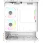 Thermaltake CA-1Z4 - View 170 WS ARGB Snow - Boîtier PC Mini tour, format Micro-ATX/Mini-ITX, 3 ventilateurs ARGB 120mm, façade en verre et bois, blanc