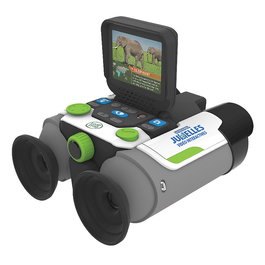 V-Tech Prismáticos Nature Explorer Scope 80-618622, Jumelles 10x21 avec écran couleur inclinable 2,4", caméra et mémoire, pour enfants dès 7 ans