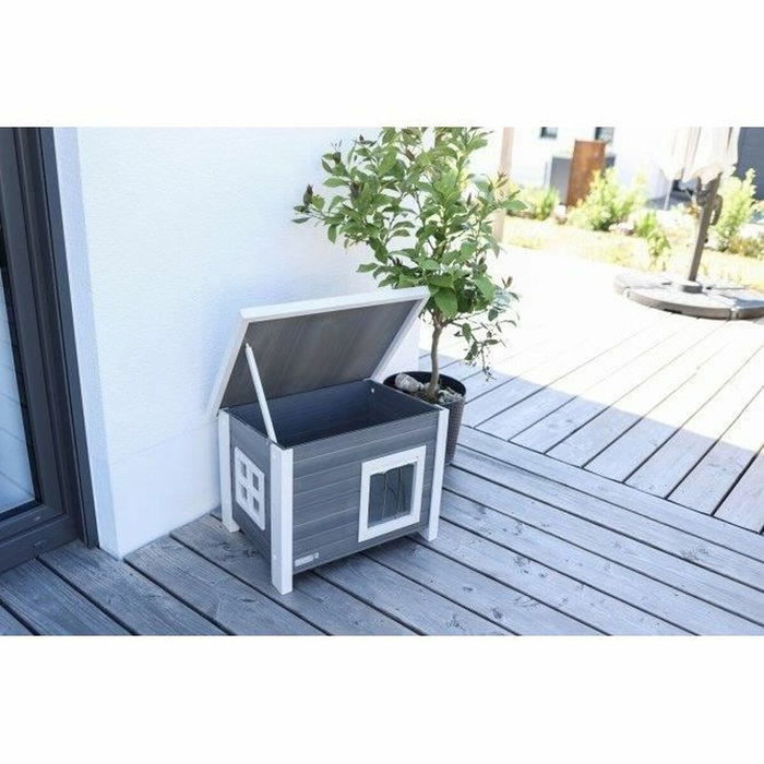 Kerbl ECO Eli Maison pour chat Gris/Blanc