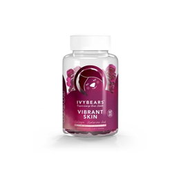 Ivybears Vibrant Skin - Gommes Vitamines pour Peau Radiante - Collagène et Acide Hyaluronique - 150g (Lote L241648)