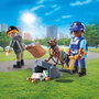 Playmobil 71731 Policier chien de recherche et voleur, Action Heroes