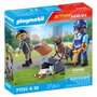 Playmobil 71731 Policier chien de recherche et voleur, Action Heroes