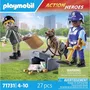 Playmobil 71731 - Coffret Policier avec Chien de Recherche et Voleur, 27 pièces, Les Policiers Action Heroes, À partir de 4 ans