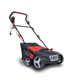 Scheppach ELS1800 Balayeuse Aspiratrice de Jardin 1800W pour Gazon Synthétique, Terrasses et Allées