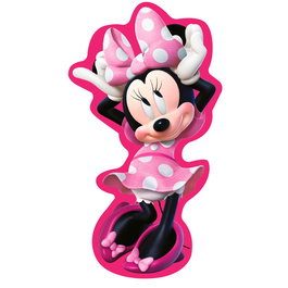 DISNEY - Coussin 3D Minnie - Coussin décoratif en velours 35 cm