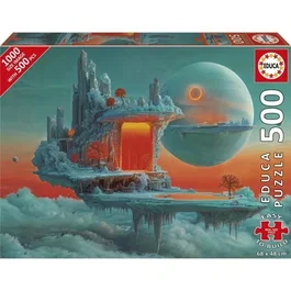 Educa Puzzle Planète de Feu et de Glace 500 Pièces 68x48 cm pour Enfants à Partir de 10 Ans