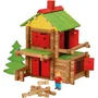 Jeujura Chalet en Bois 165 Pièces - Jeu de Construction en Bois Naturel à Assembler - Jouet Éducatif pour Enfants dès 5 Ans - Boîte 28 * 28 * 14 cm