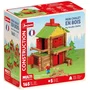 Jeujura Chalet en Bois 165 Pièces - Jeu de Construction en Bois Naturel à Assembler - Jouet Éducatif pour Enfants dès 5 Ans - Boîte 28 * 28 * 14 cm