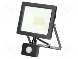 VIRONE Projecteur LED 30W Noir avec Capteur de Mouvement